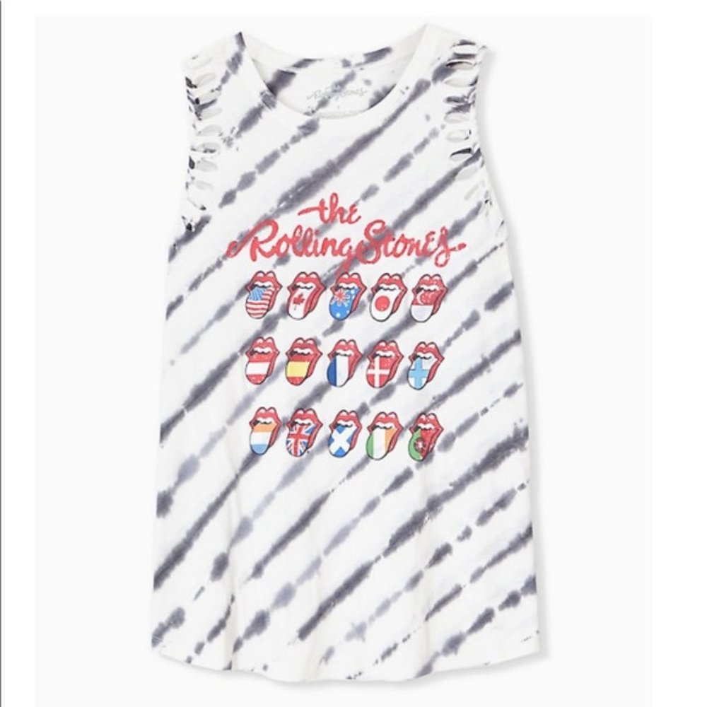 Torrid Rolling Stones Tie Dyed Tank